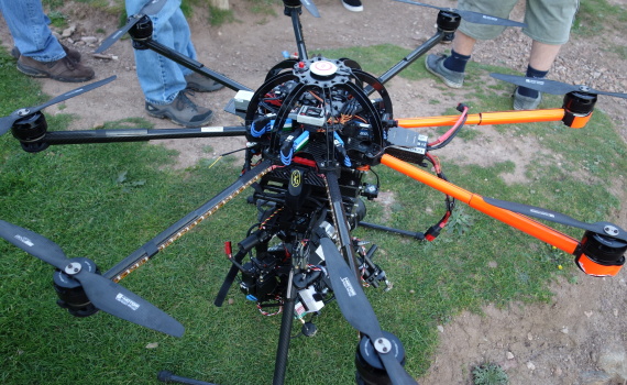 Octocopter DRONE filming